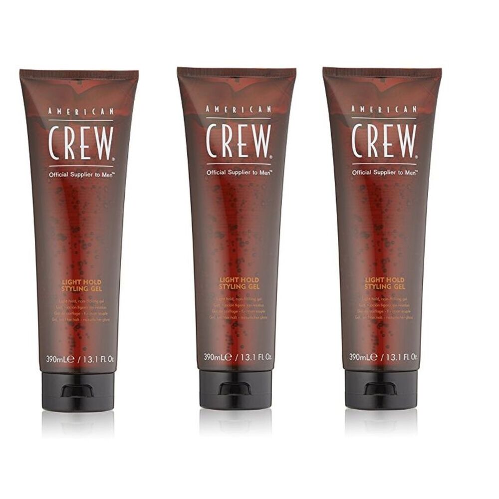 American Crew LIGHT Hold Styling Gel 13.1 Ounce, Value Pack of 3